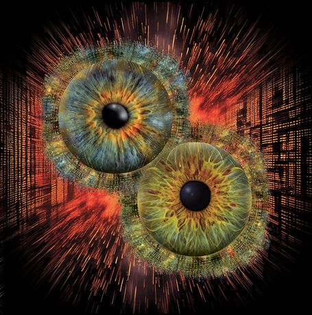 2 Iriden, 2 Augen Foto