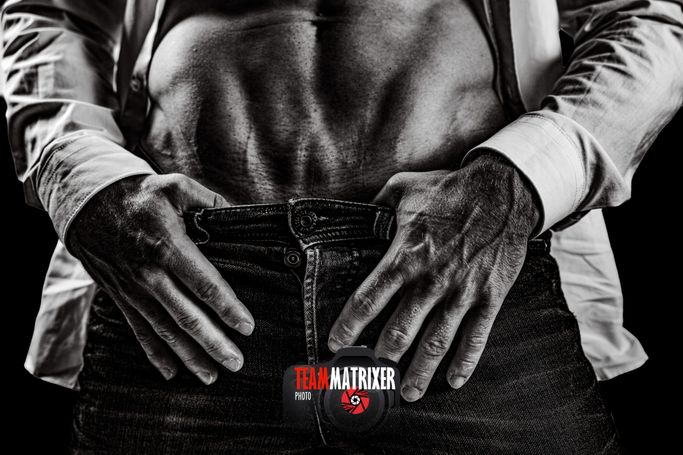 Halbakt fotografie Mann